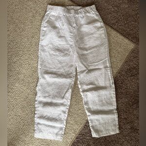 Quince 100% Linen Pants White Size Small